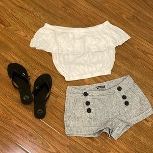 Linen Sailor Shorts